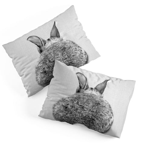 Gal Design Rabbit Tail Black White Pillow Shams