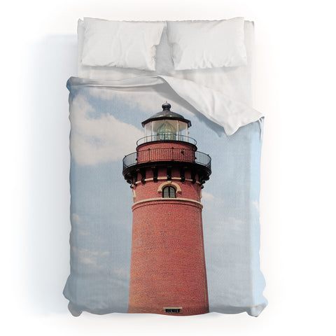 Gal Design Red Lighthouse Duvet Cover