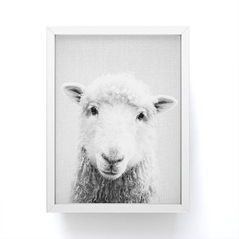 Gal Design Sheep Black White Framed Mini Art Print