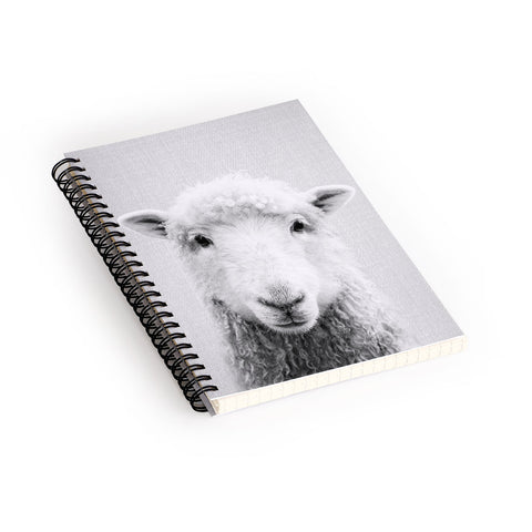 Gal Design Sheep Black White Spiral Notebook