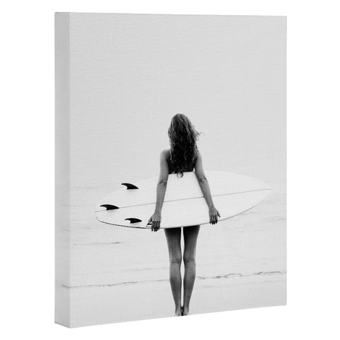 Gal Design Surf Girl Art Canvas