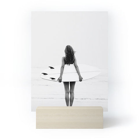 Gal Design Surf Girl Mini Art Print