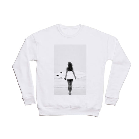 Gal Design Surf Girl Crewneck Sweatshirt