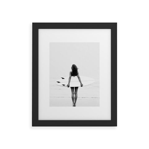 Gal Design Surf Girl Framed Art Print
