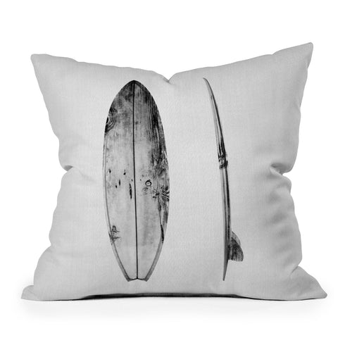 Gal Design Surfboard Throw Pillow