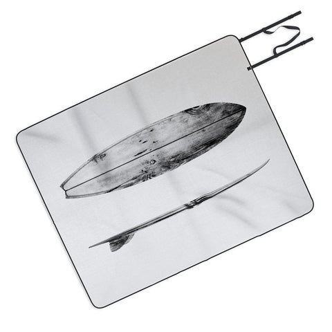 Gal Design Surfboard Picnic Blanket