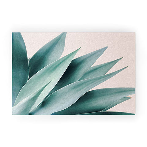 Gale Switzer Agave Flare II peach Welcome Mat