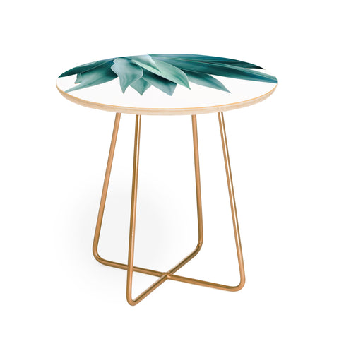Gale Switzer Agave fringe Round Side Table