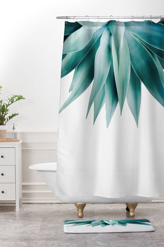 Gale Switzer Agave fringe Shower Curtain And Mat