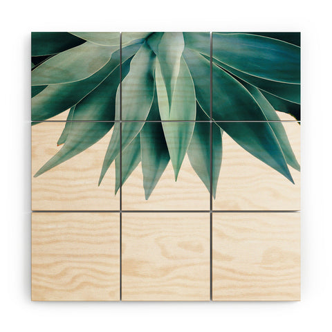 Gale Switzer Agave fringe Wood Wall Mural