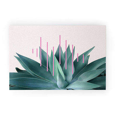 Gale Switzer Agave Geometrics II pink Welcome Mat