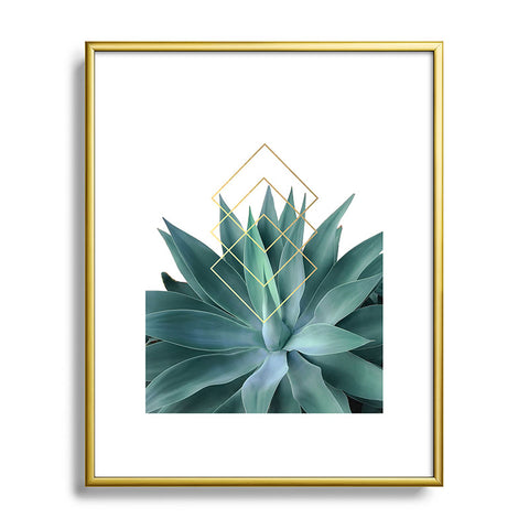 Gale Switzer Agave geometrics Metal Framed Art Print
