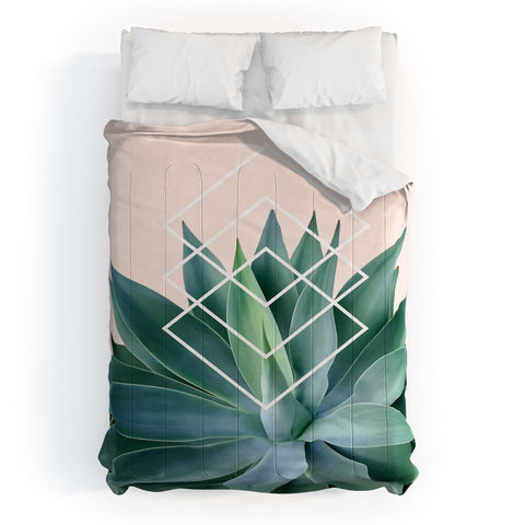 Gale Switzer Agave geometrics peach Comforter