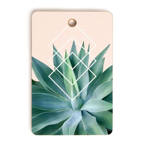 Gale Switzer Agave geometrics peach Cutting Board Rectangle