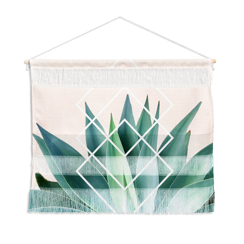 Gale Switzer Agave geometrics peach Wall Hanging Landscape