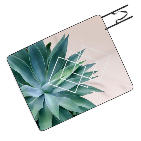 Gale Switzer Agave geometrics peach Picnic Blanket