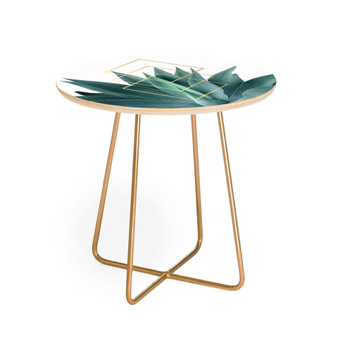 Gale Switzer Agave geometrics Round Side Table