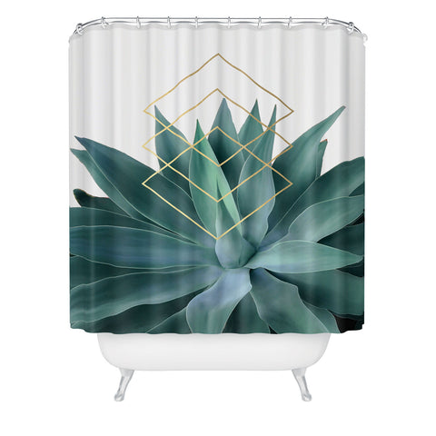 Gale Switzer Agave geometrics Shower Curtain