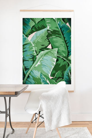Gale Switzer Banana leaf grandeur II Art Print And Hanger