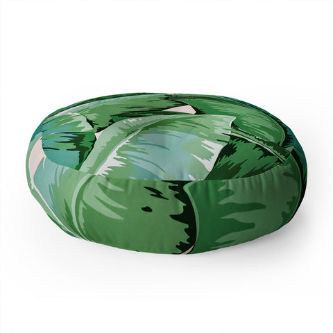 Gale Switzer Banana leaf grandeur II Floor Pillow Round