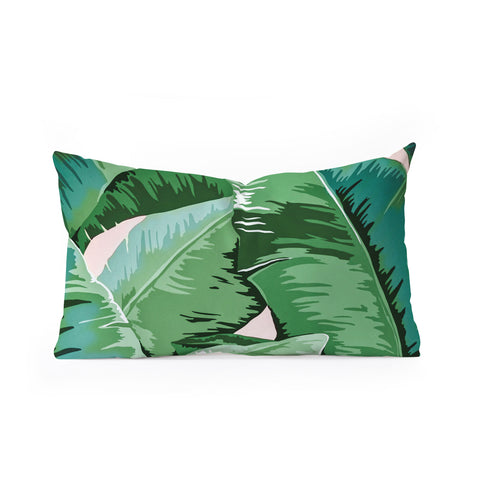 Gale Switzer Banana leaf grandeur II Oblong Throw Pillow