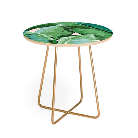 Gale Switzer Banana leaf grandeur II Round Side Table