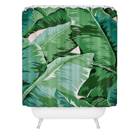 Gale Switzer Banana leaf grandeur II Shower Curtain