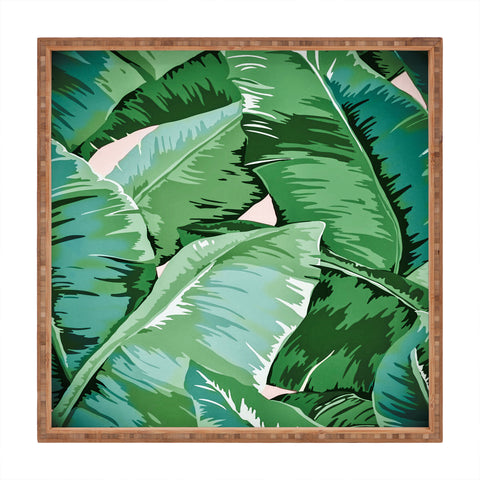 Gale Switzer Banana leaf grandeur II Square Tray