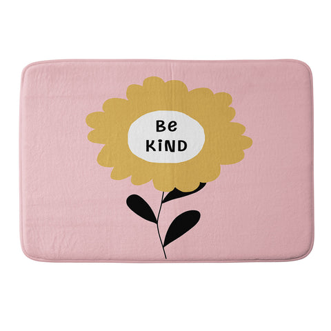 Gale Switzer Be Kind bloom Memory Foam Bath Mat