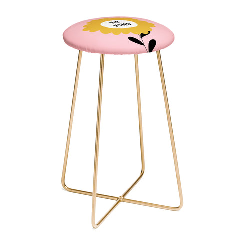 Gale Switzer Be Kind bloom Counter Stool