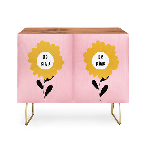 Gale Switzer Be Kind bloom Credenza