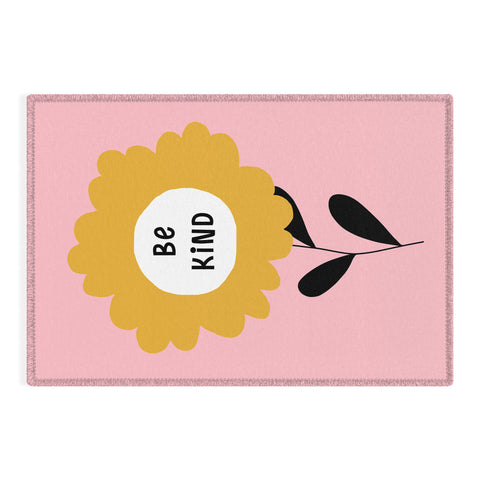 Gale Switzer Be Kind bloom Outdoor Rug