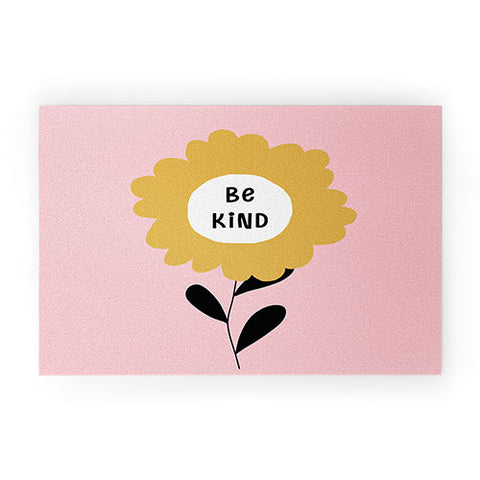 Gale Switzer Be Kind bloom Welcome Mat
