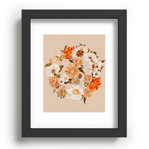 Gale Switzer Botanica bohemian Peace sign Recessed Framing Rectangle