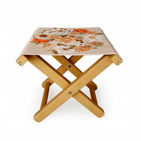 Gale Switzer Botanica bohemian Peace sign Folding Stool