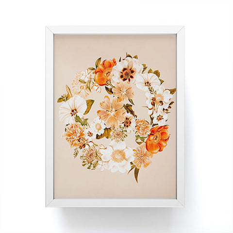 Gale Switzer Botanica bohemian Peace sign Framed Mini Art Print