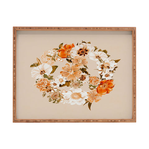 Gale Switzer Botanica bohemian Peace sign Rectangular Tray