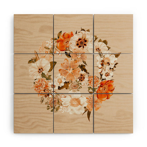 Gale Switzer Botanica bohemian Peace sign Wood Wall Mural