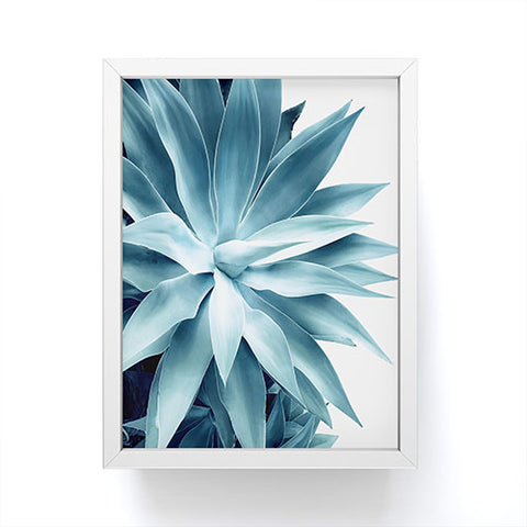 Gale Switzer Bursting into life teal Framed Mini Art Print