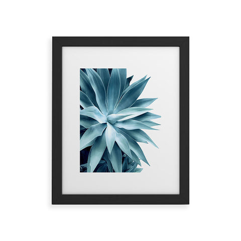 Gale Switzer Bursting into life teal Framed Art Print