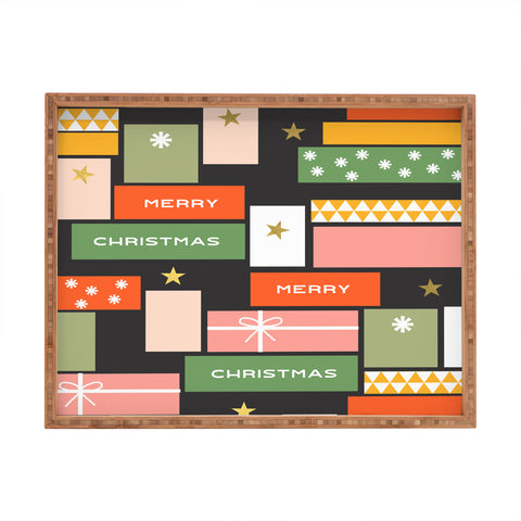 Gale Switzer Christmas presents Rectangular Tray