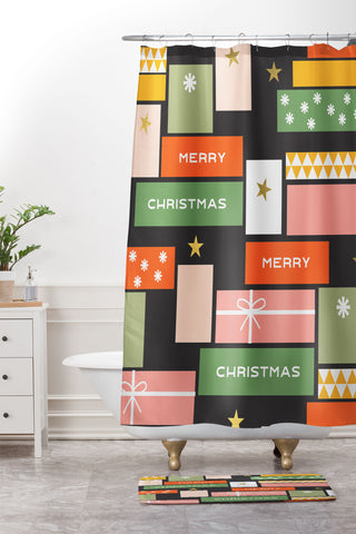 Gale Switzer Christmas presents Shower Curtain And Mat