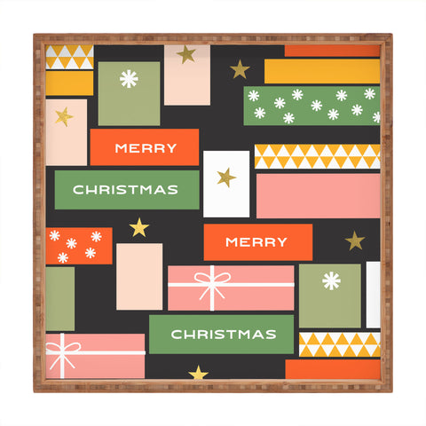 Gale Switzer Christmas presents Square Tray