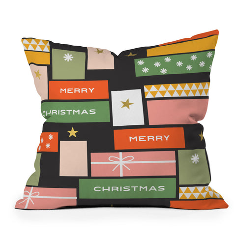 Gale Switzer Christmas presents Throw Pillow