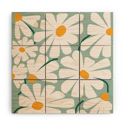 Gale Switzer Daisy fresh Wood Wall Mural