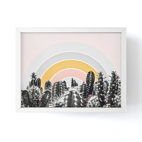 Gale Switzer Desert rainbow Framed Mini Art Print