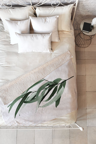 Gale Switzer Eucalyptus Australian gum tree Fleece Throw Blanket