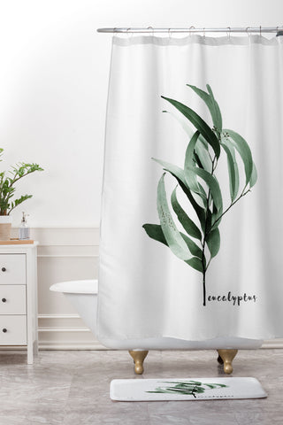 Gale Switzer Eucalyptus Australian gum tree Shower Curtain And Mat
