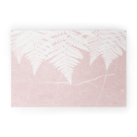 Gale Switzer Fern Fringe pink concrete Welcome Mat