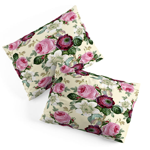 Gale Switzer Floral Enchant cream Pillow Shams